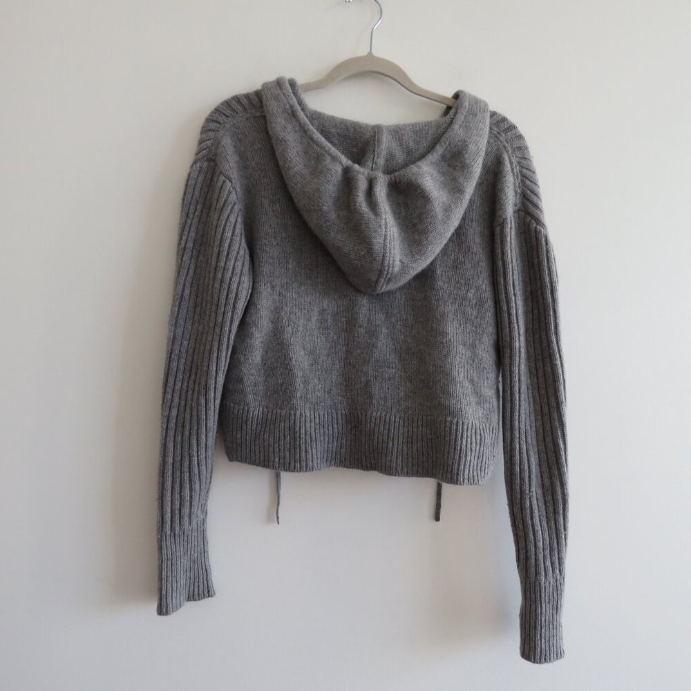 Gray Ribbed Women's Sweater - Picture 9 of 16